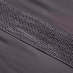 Σετ Παπλωματοθήκη 3τμχ Hauz Vegan Silk 260X250 Grey